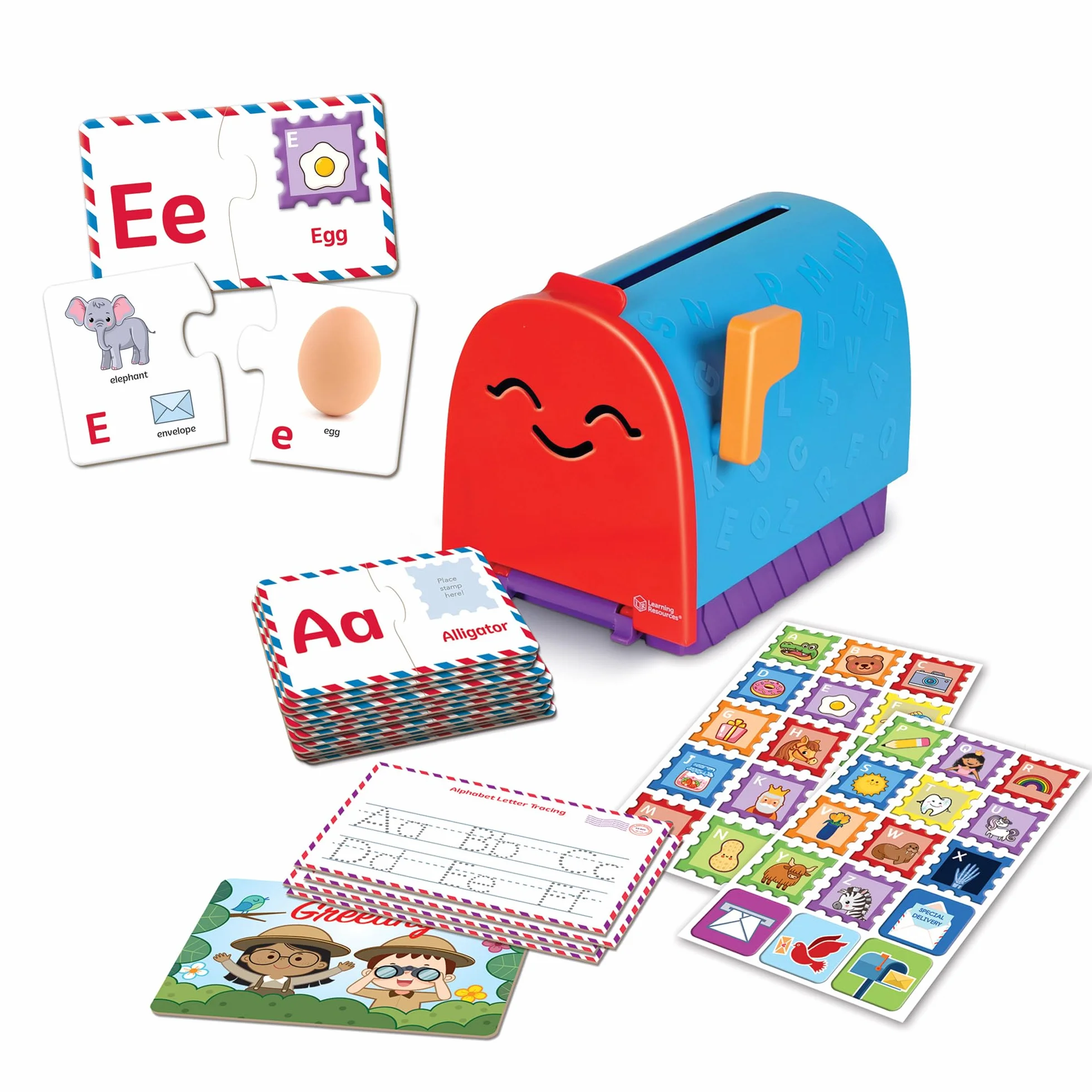 Jeu d'apprentissage de l'alphabet Boîte aux Lettres, Jeu d'association et de réflexion, Jouet éducatif dès 4 Ans