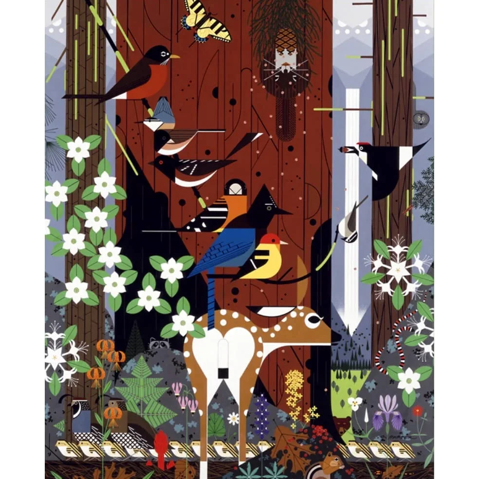 Charley Harper - the Sierra Range: 1,000 Piece Puzzle