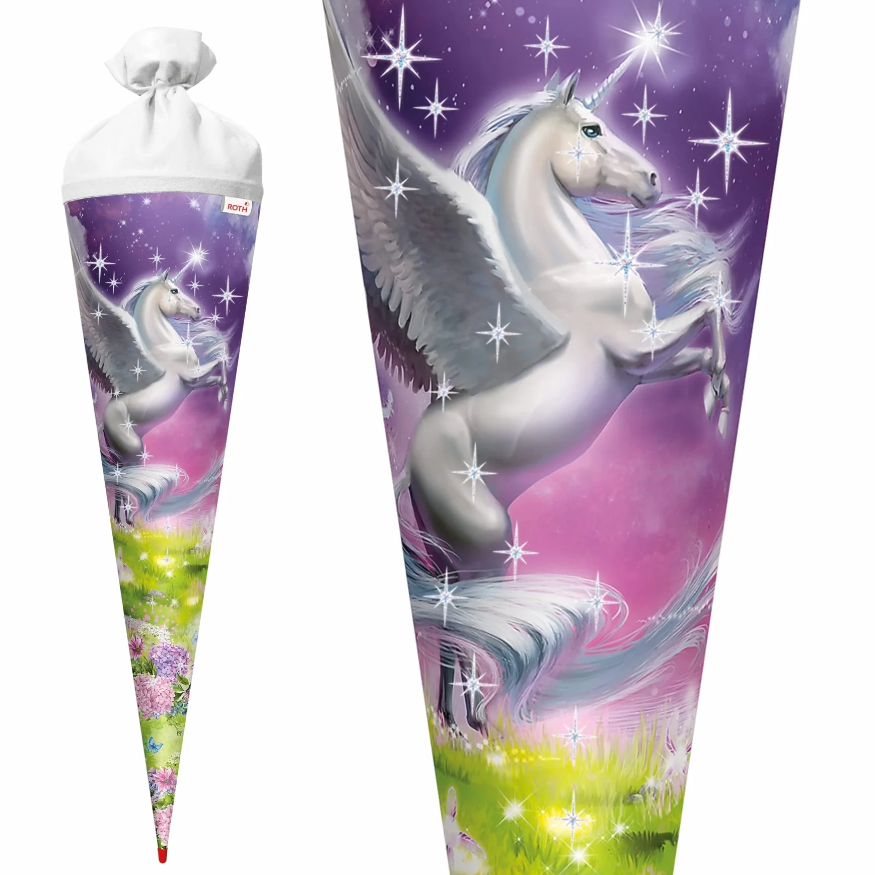 ROTH Grand sac surprise Magic Pegasus 70 cm Rond Fermeture en feutre