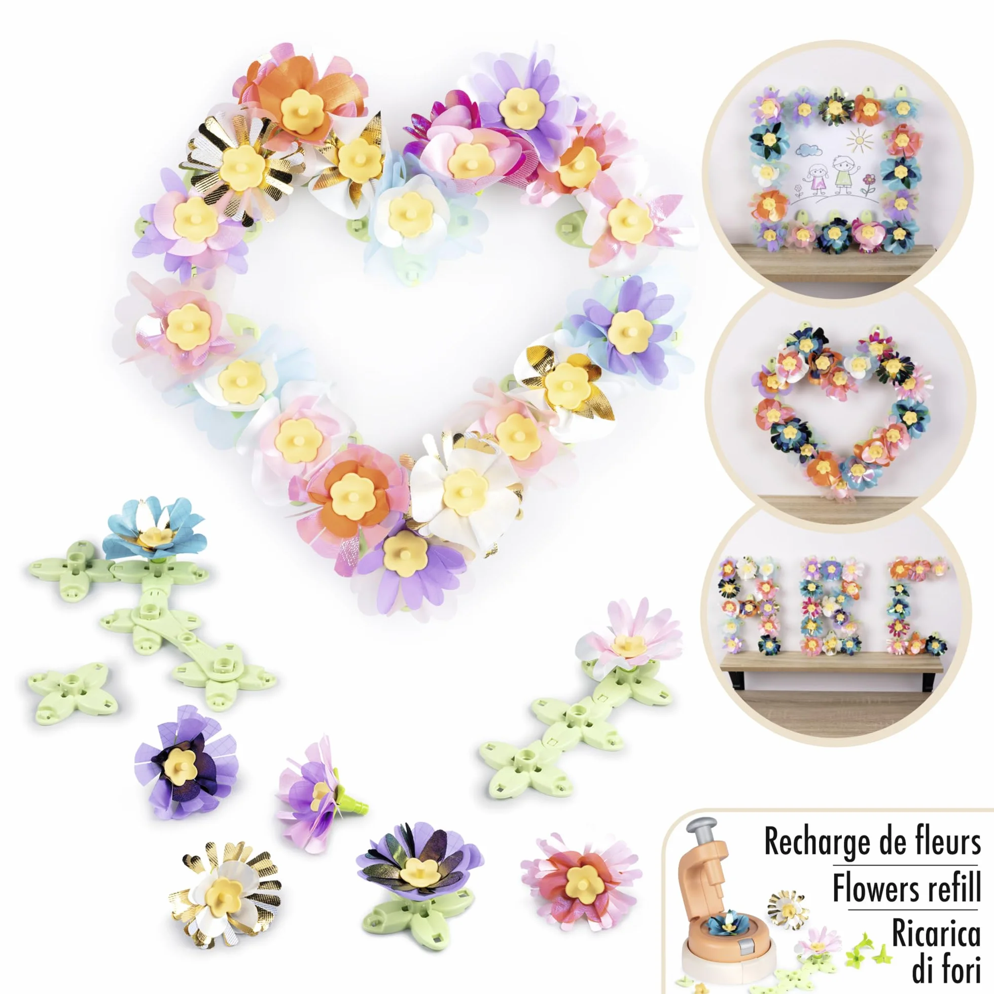 Smoby Recharge Set Déco Fleurs Atelier Création de Fleurs 5 Ans Fabrication Française