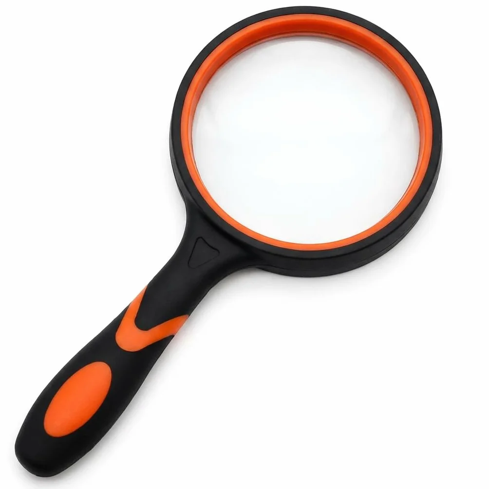 Soleado Loupe Enfant Haute Définition 65mm Lentille Verre Anti-Rayures Manche Caoutchouc Antidérapant