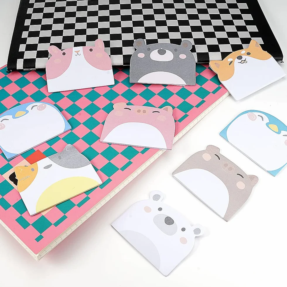 Ensemble de Sticky Notes Autocollantes Kawaii 270 Pièces pour École Bureau