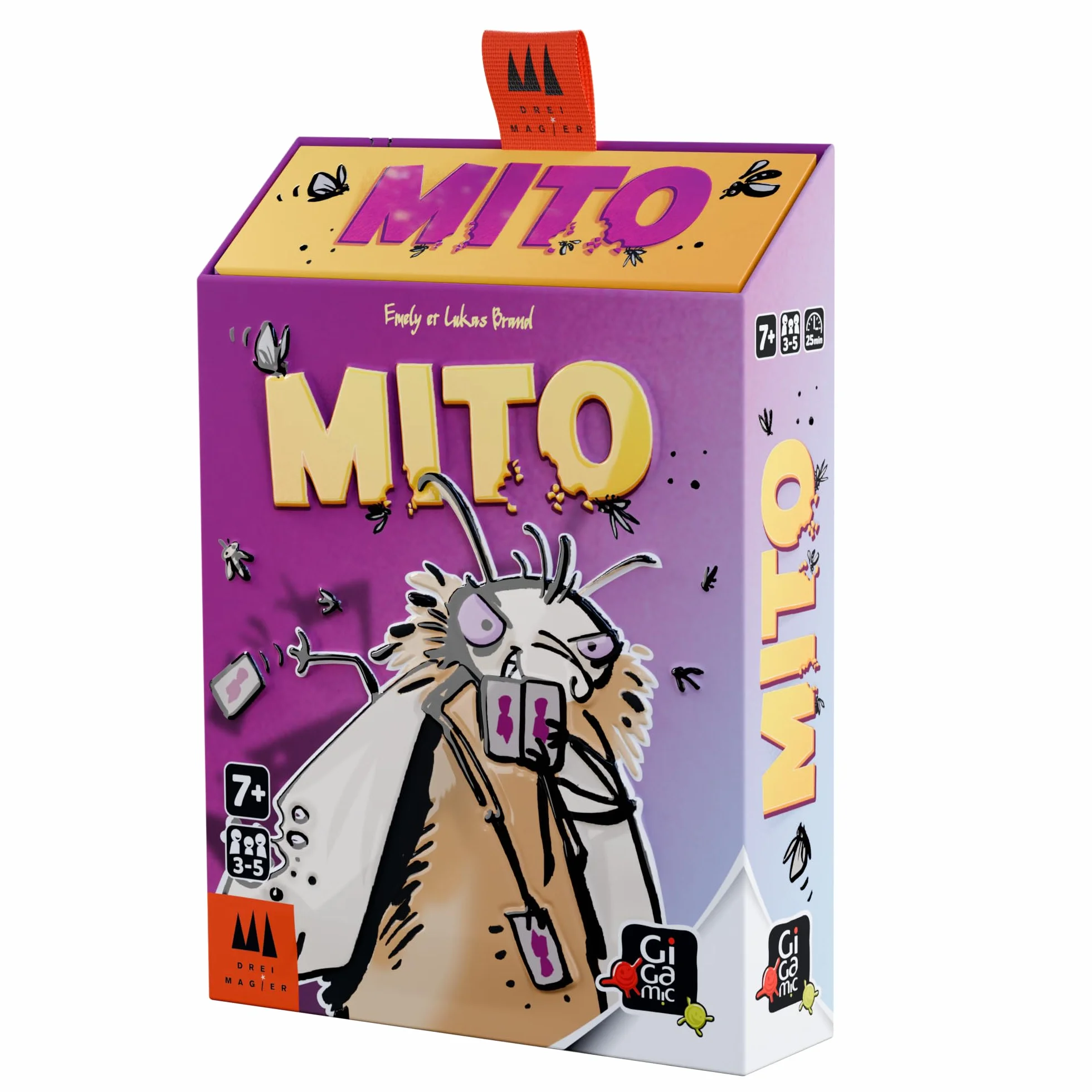 GIGAMIC Mito Jeu de société de cartes dès 7 ans jeu de bluff pour 3-5 joueurs 15 min