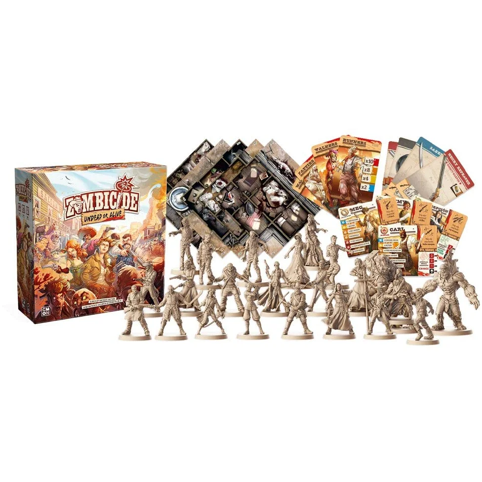 Zombicide: Undead Or Alive Jeu de stratégie coopératif pour Adolescents et Adultes - Jeu de société Zombie à partir de 14 Ans - 1 à 6 Joueurs - Temps de Jeu Moyen 1 Heure - Fabriqué par Cmon