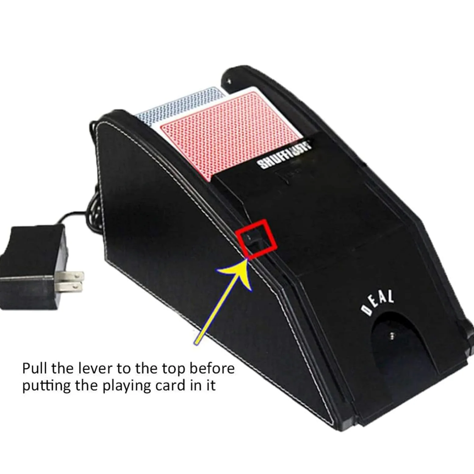 Mélangeur de Cartes Automatique, Mélangeur de Cartes de Poker, Mélangeur de Jeux de Cartes, 2 in 1Deck pour Jeux de Cartes Domestiques, Poker Rami, Blackjack