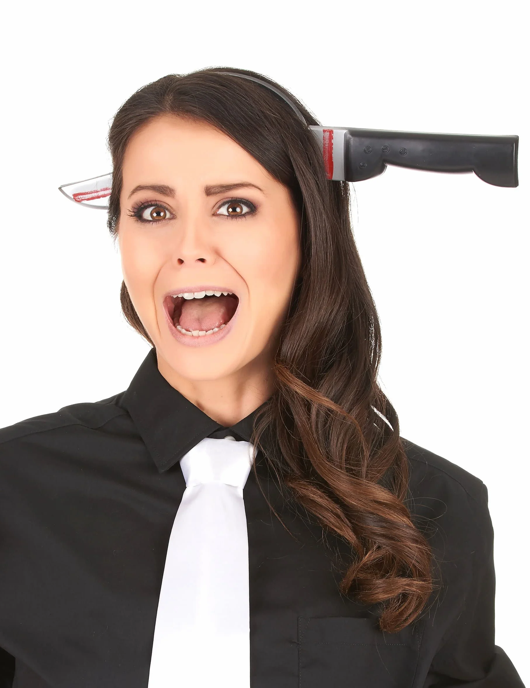 DEGUISE TOI Couteau sanglant Halloween 1 serre tête Taille Unique Noir Accessoires pour déguisement