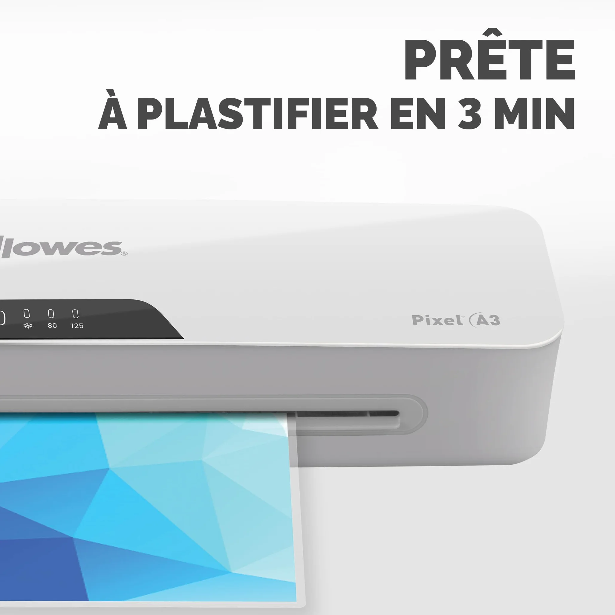 Fellowes Plastifieuse Pixel A3 125 microns avec 10 pochettes