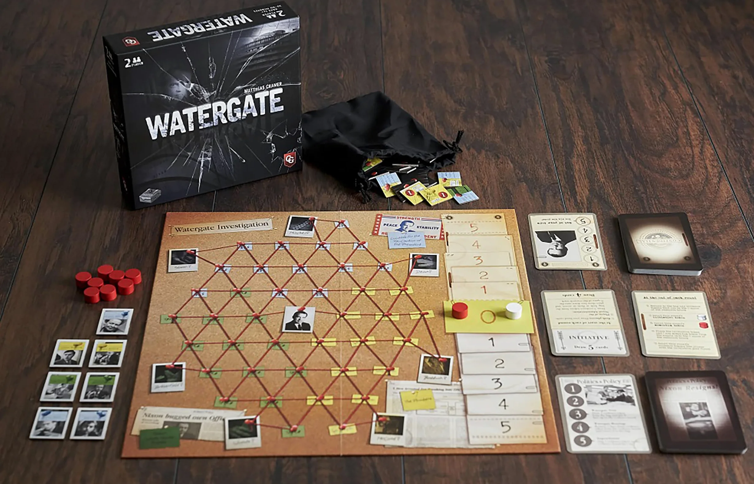Capstone Games | Watergate | Board Game | Base Game | 2 Players Ages 12+