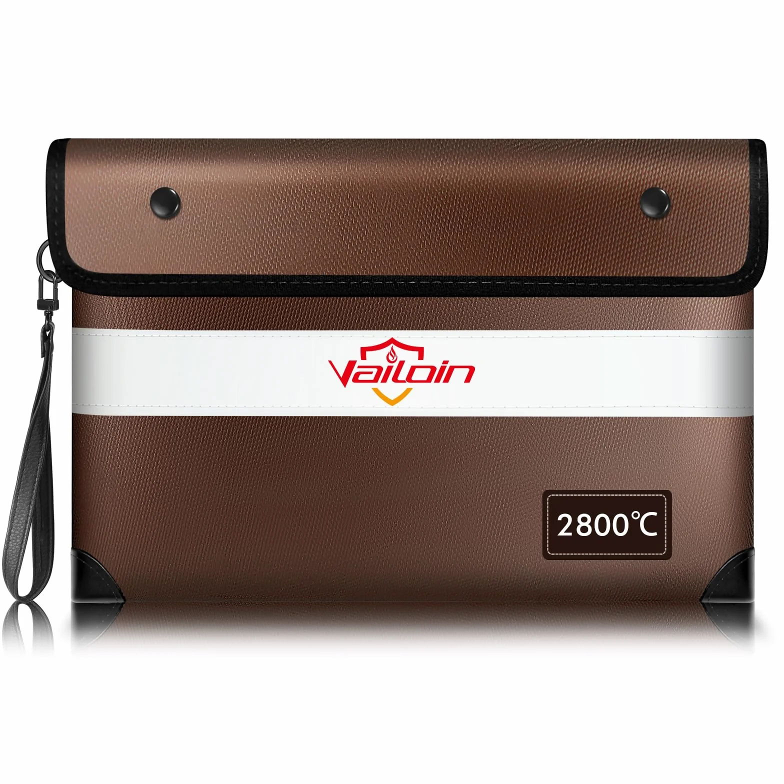 Vailoin Pochette Anti feu Résistante 2800℃ Certification UL94 V-1 Sac Ignifugé Étanche