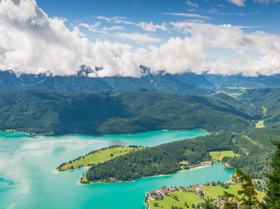 CALVENDO Puzzle Walchensee mit Katzenkopf 1000 Teile Puzzle quer 1000 Pieces 64 x 48 cm from Martin Wasilewski