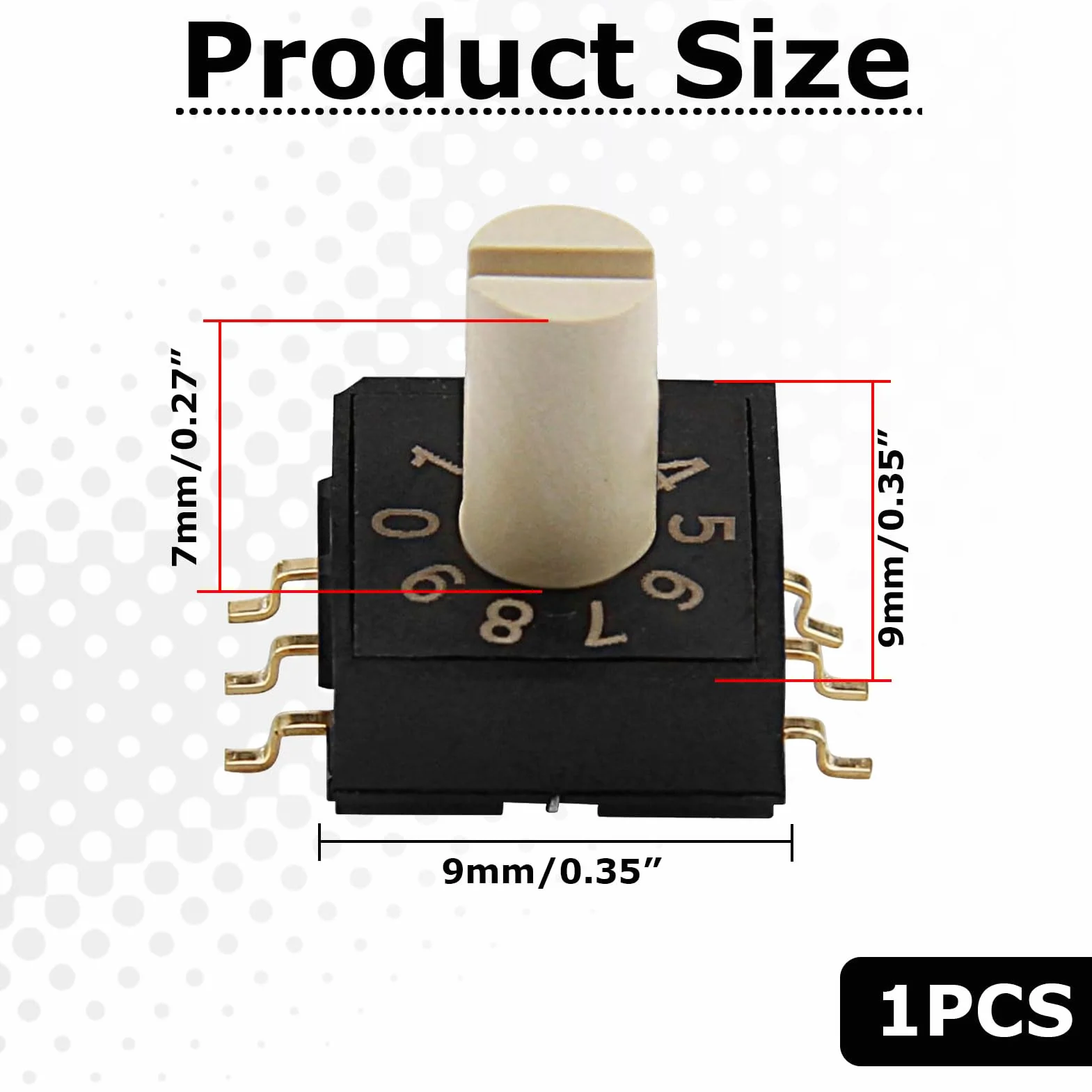 Commutateur RM3HAF-10 Interrupteur Rotatif 3 positions Audio Vidéo