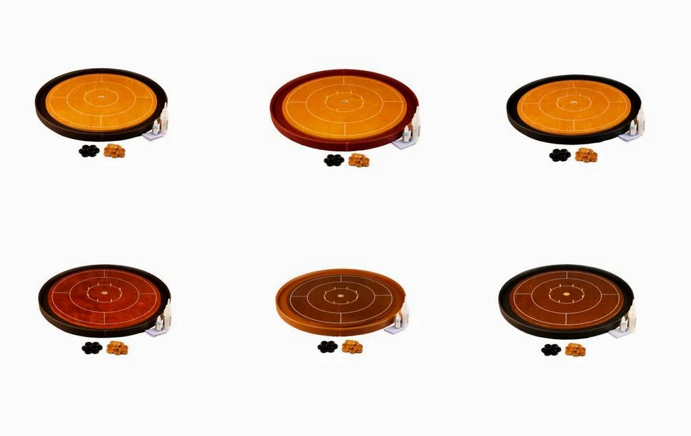 Masters Crokinole Tournament Board - Walnut and Ebony