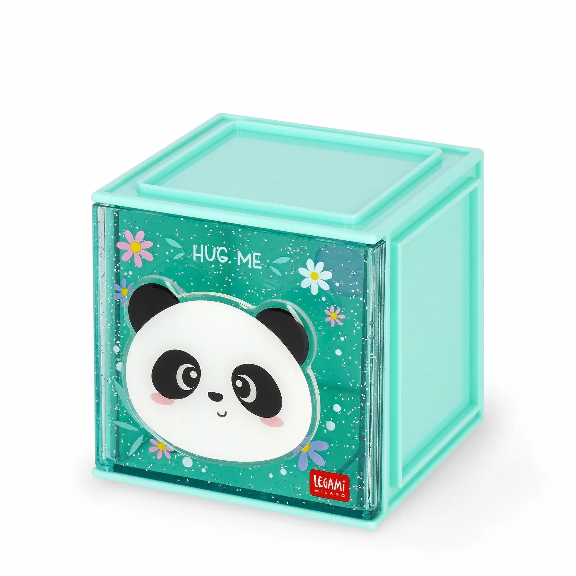 Legami Boîte modulaire de bureau Cutie Cubes Thème Panda Organiseur de Bureau 90 x 90 x 100 cm ABS Empilable