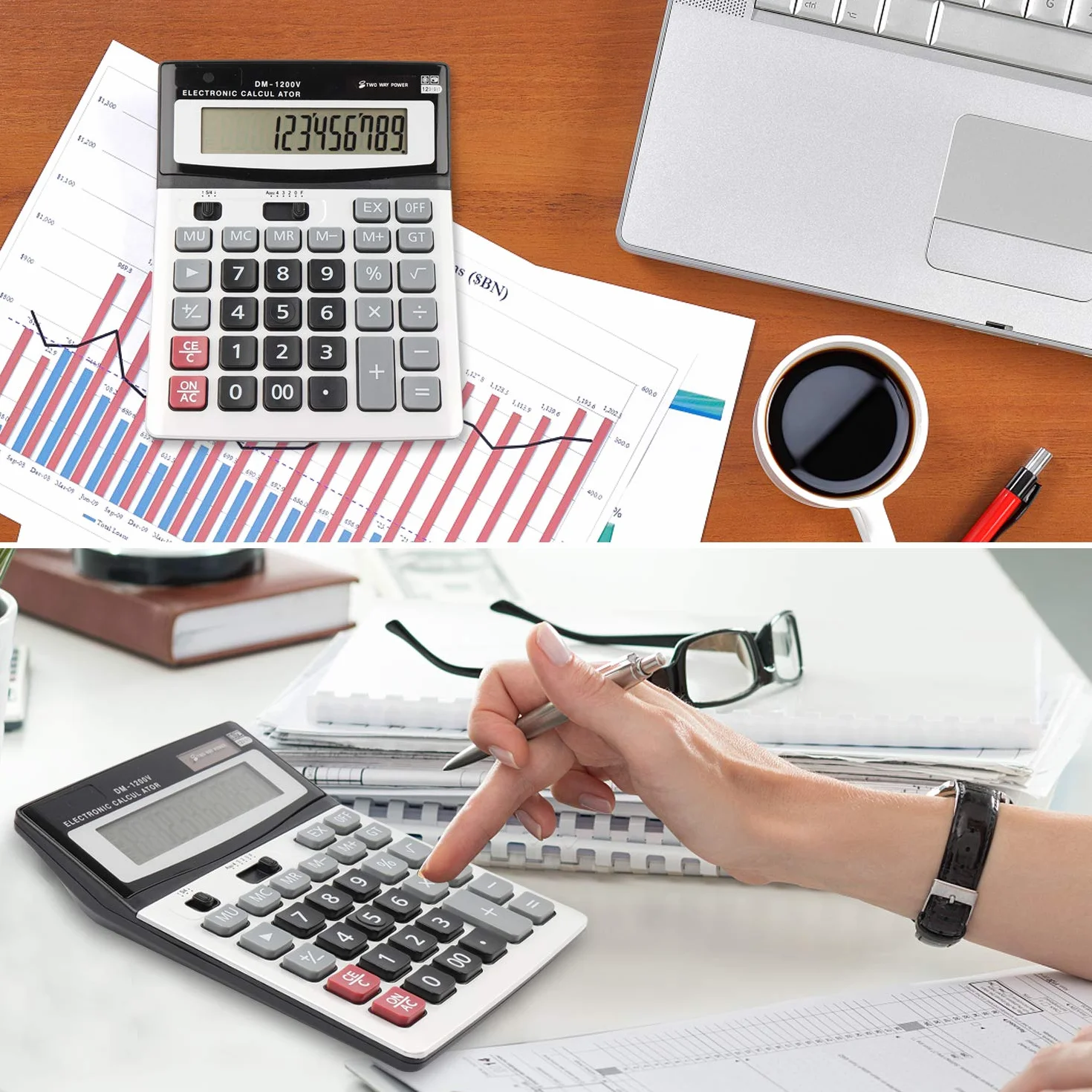 Calculatrice de Bureau 12 Chiffres Fonction Standard