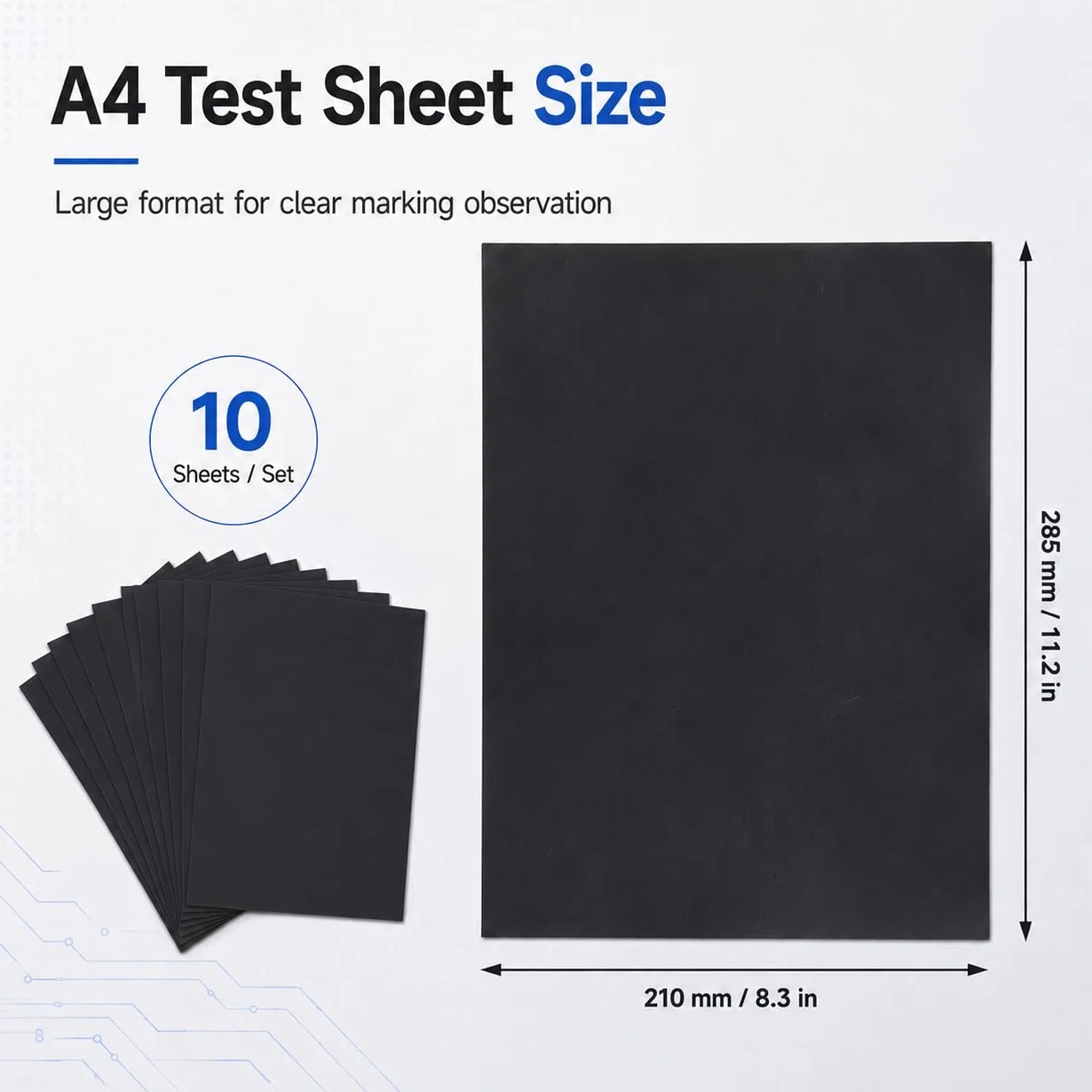 Papier de Test Gravure Laser A4 285x210mm Double Face pour Marquage Laser Fibre