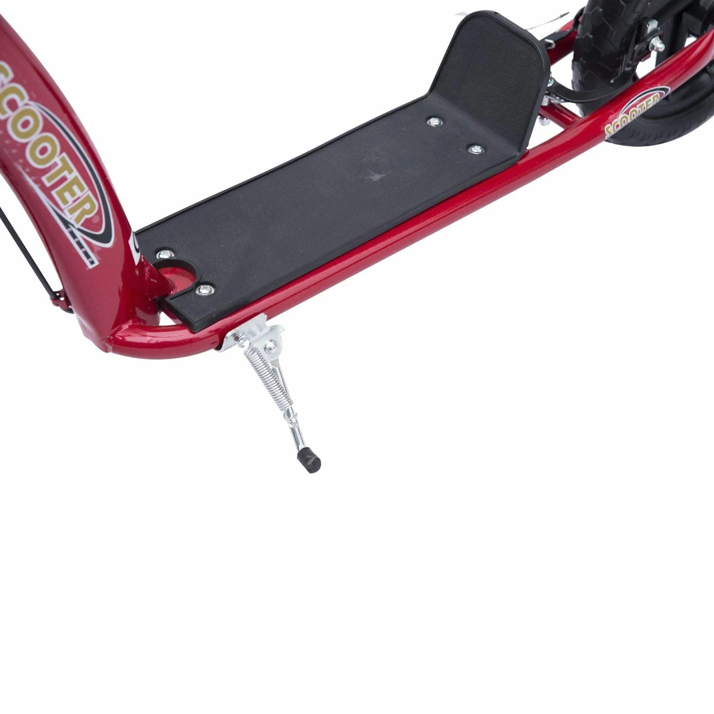 HOMCOM Trottinette Enfant patinette pneus 30 cm Hauteur Guidon réglable Frein béquille Acier 5 Ans