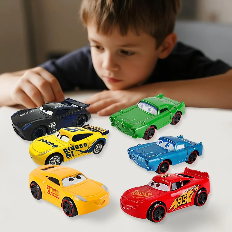Pixar Cars Mini Voiture Enfant Métal 6 Pièces Jouet pour Garçons Filles 3 Ans