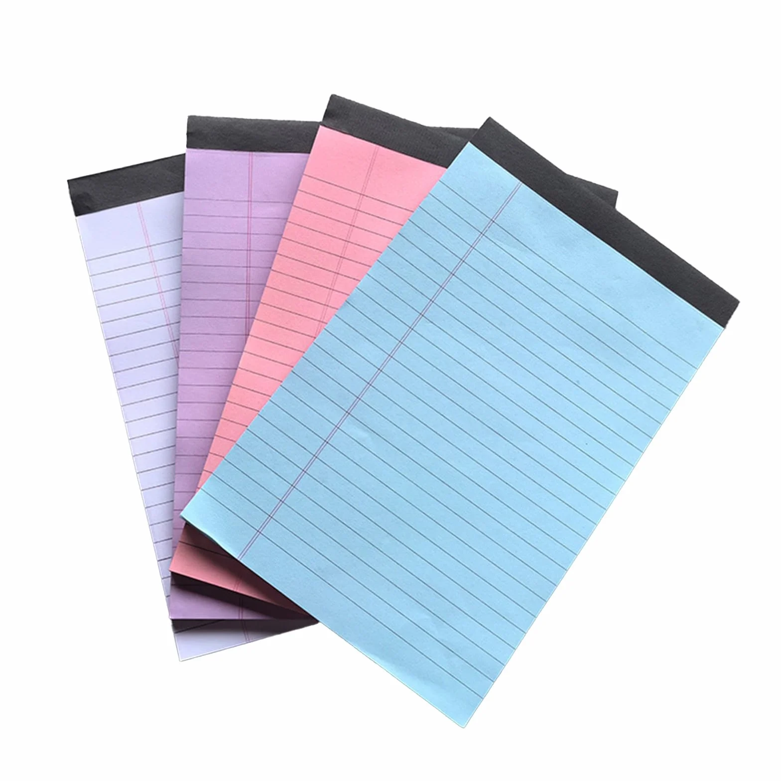 Blocs-notes de bureau 50 feuilles double face lignées lot de 4
