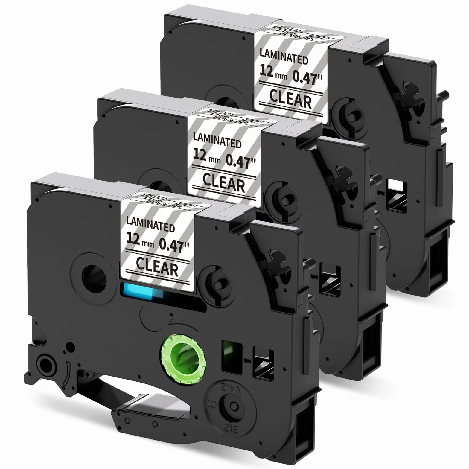 Ruban Remplacement Brother P-touch TZe-131 Transparent 12mm Laminé Cassette Etiqueteuse