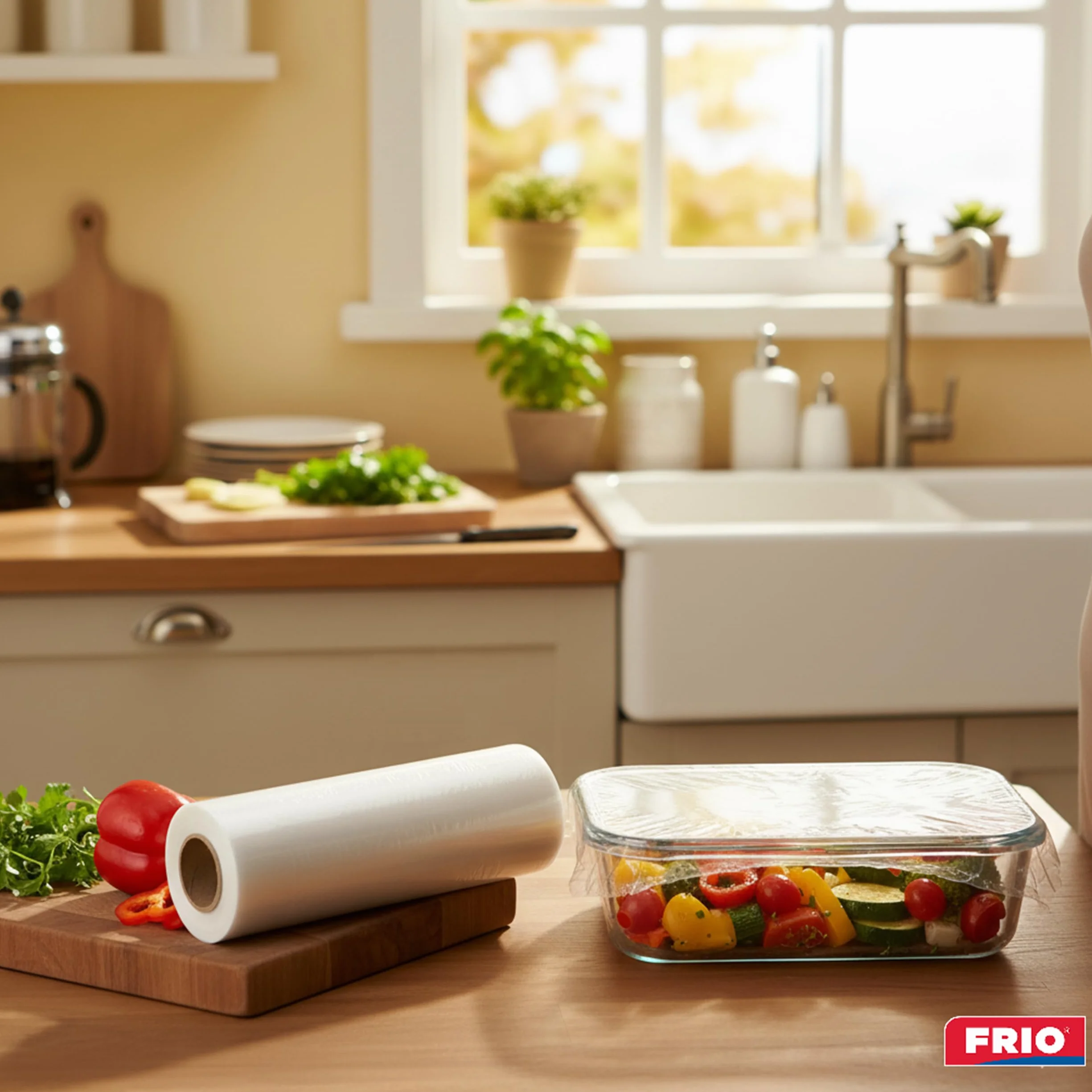 FRIO Film PVC Alimentaire 300 m Professionnel Élastique Auto-Scellant