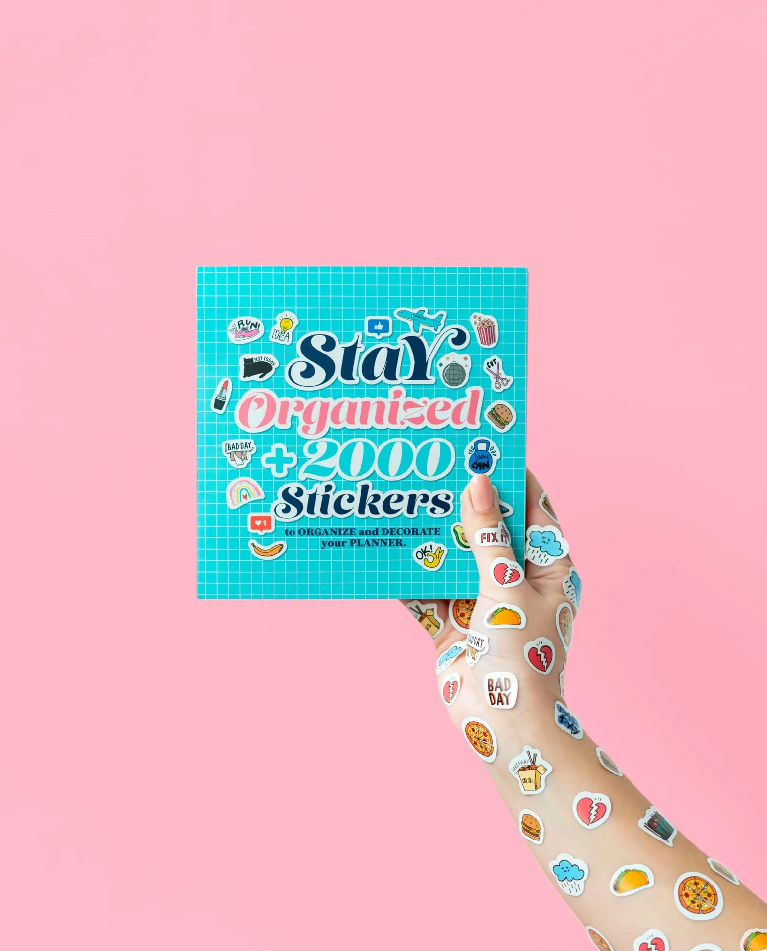 Grupo Erik Carnet de Stickers Organisation Autocollants Bullet Journal Agenda Notebook 16 x 16 cm Multicolore