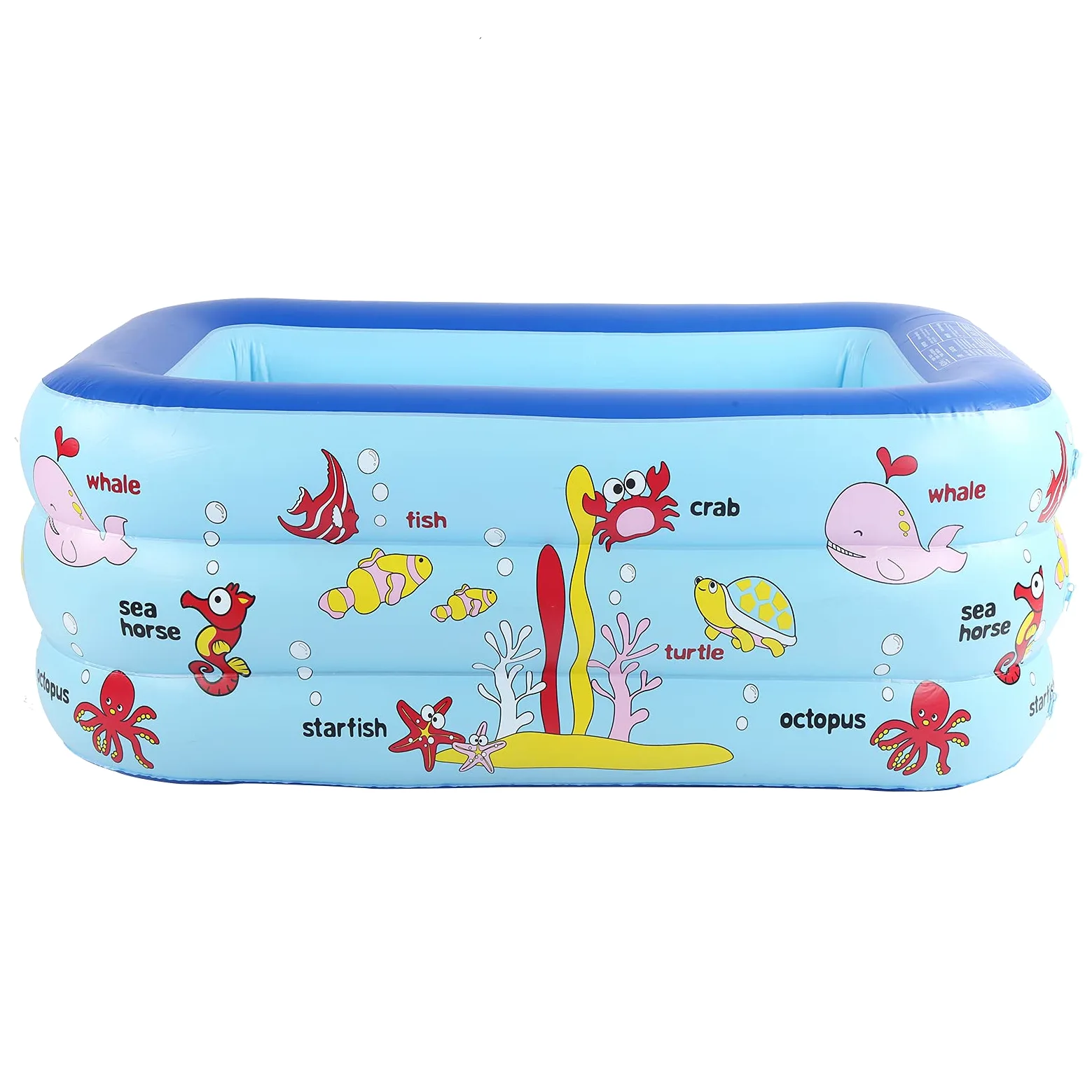 JTLB Piscine gonflable pour enfants, salon avec design indépendant pour 130 x 85 x 55 cm, impression d'encre de sécurité verte