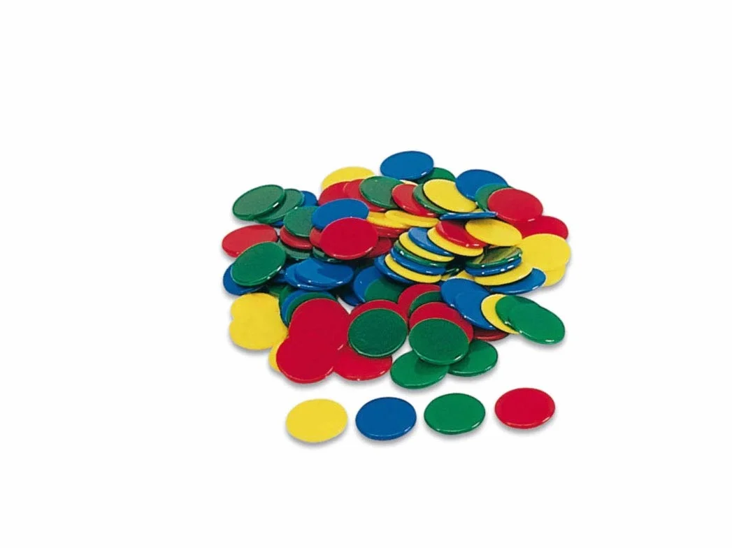 Cayro Sachet de Jetons Colorés 15mm 100 Jetons en Plastique