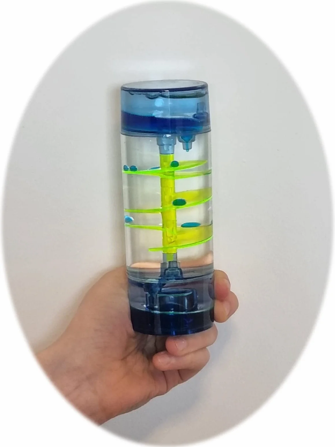 Minuteur sensoriel liquide en spirale pour autisme, TDAH, soulagement du stress, Violet