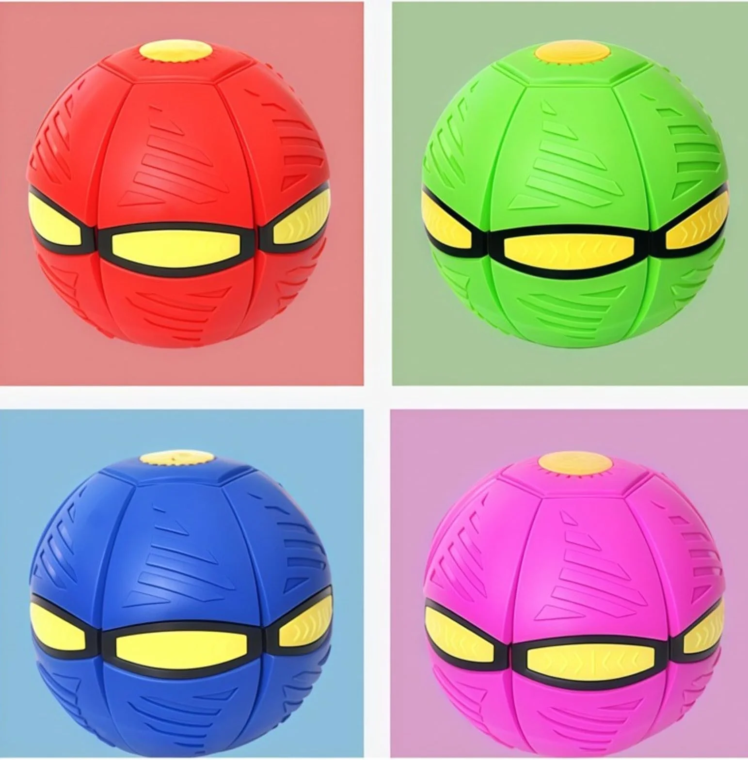 Generisch Ballon Sauteur pour Enfants, Soucoupe Volante Magique, Jouet Lumineux