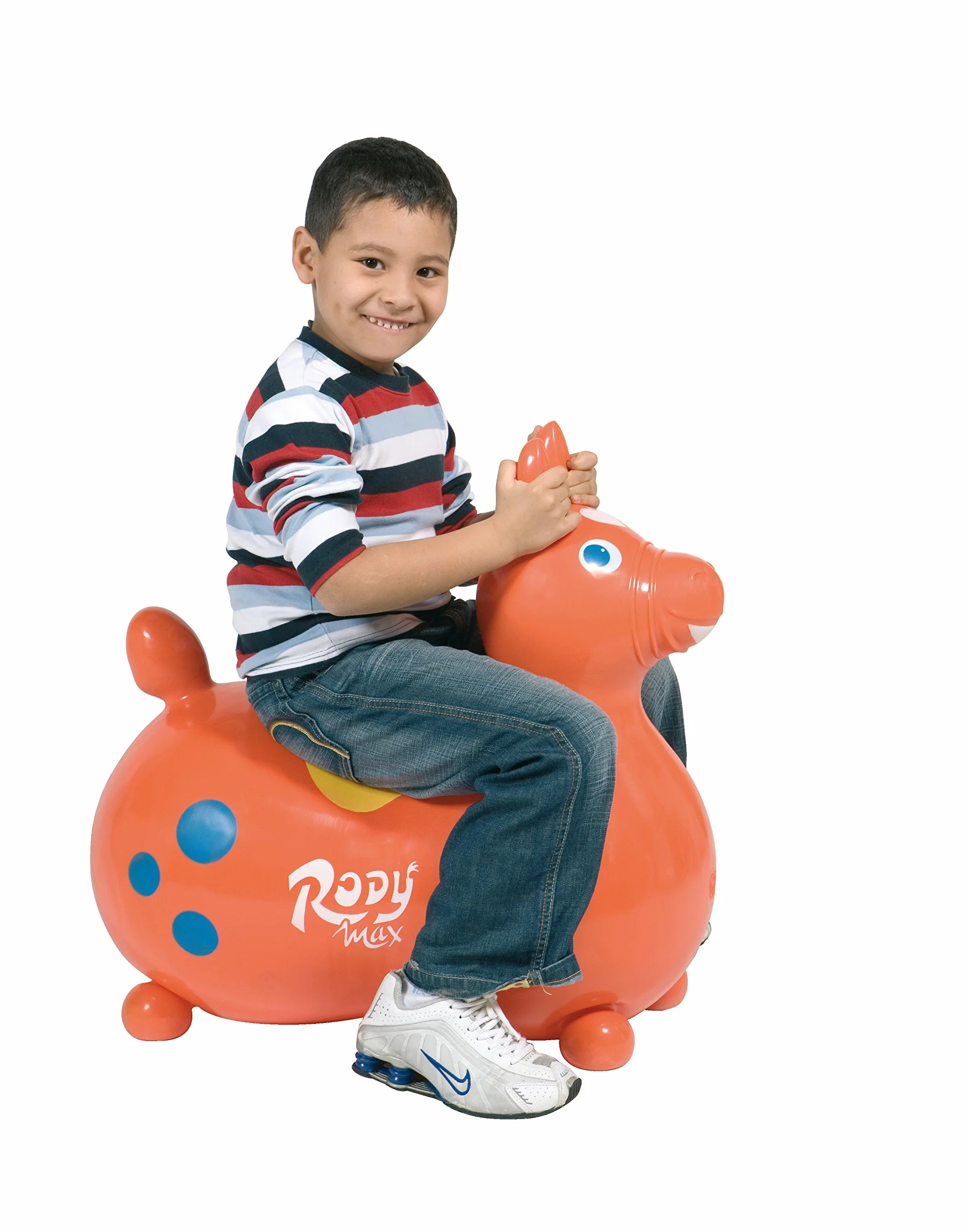 Gymnic Rody Max Cheval à Bascule Gonflable pour Enfants 5+ Ans, Jouet à Chevaucher