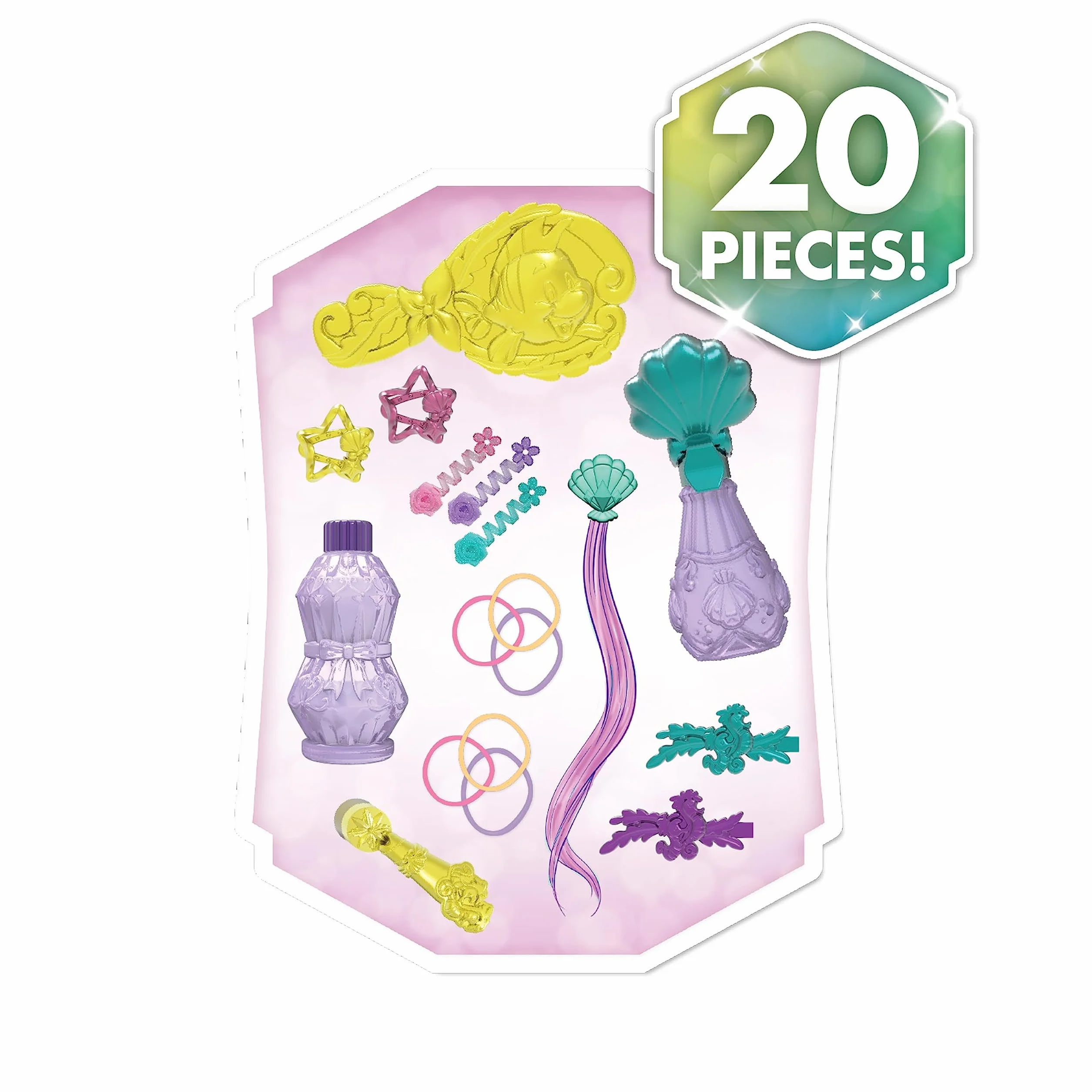 Just Play Tête à coiffer Ariel Scintillante Princesses Disney 20 cm 20 Accessoires Chevelure rousse
