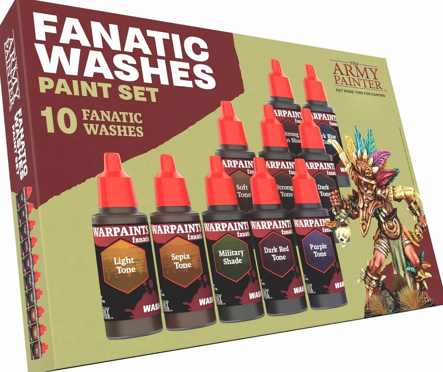 The Army Painter Warpaints Fanatic Washes Paint Set 10x18 ml Acrylic Washes for Warhammer & D&D Miniatures