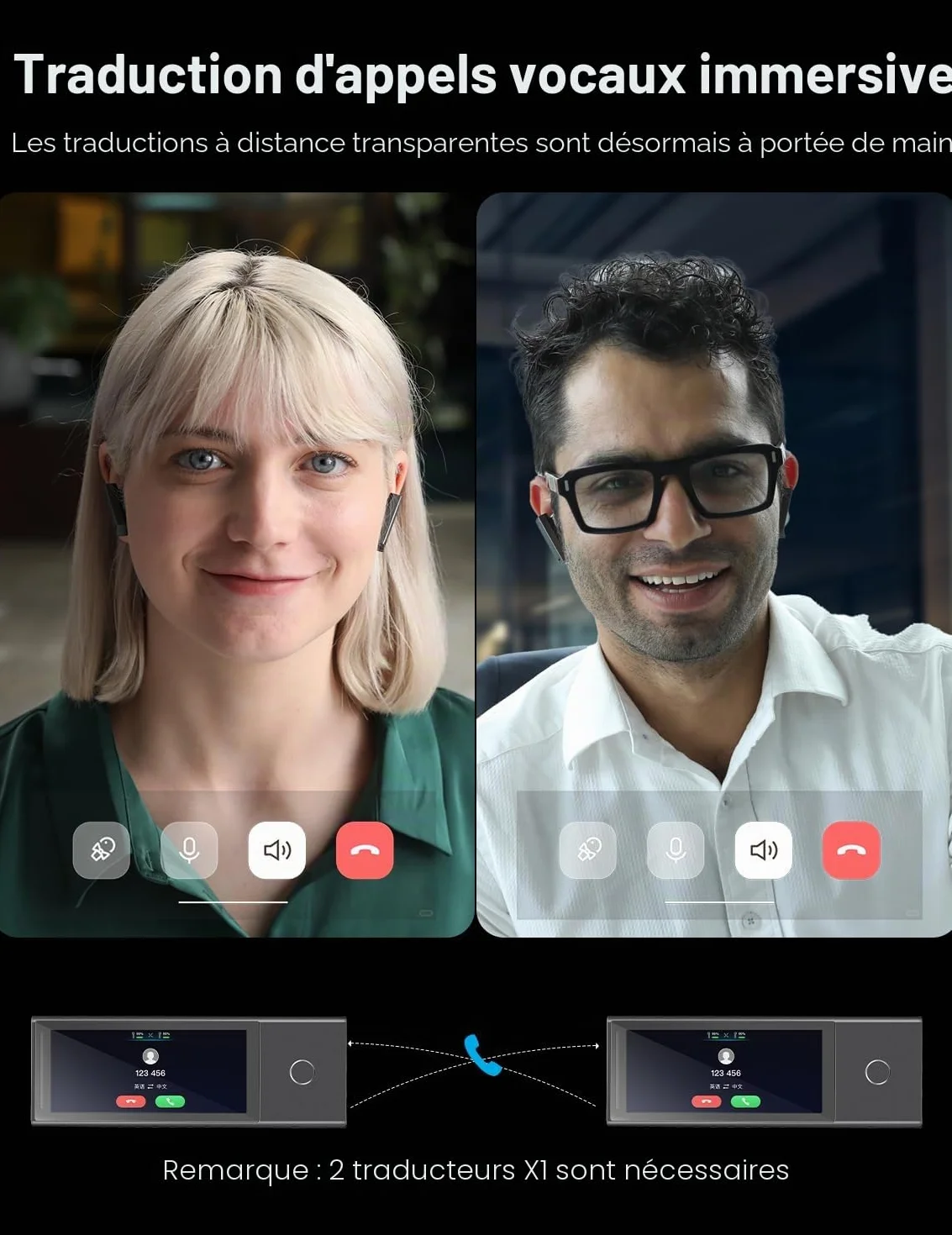 Timekettle X1 AI Interpreter Hub, traducteur simultané 40 langues, précision 95%