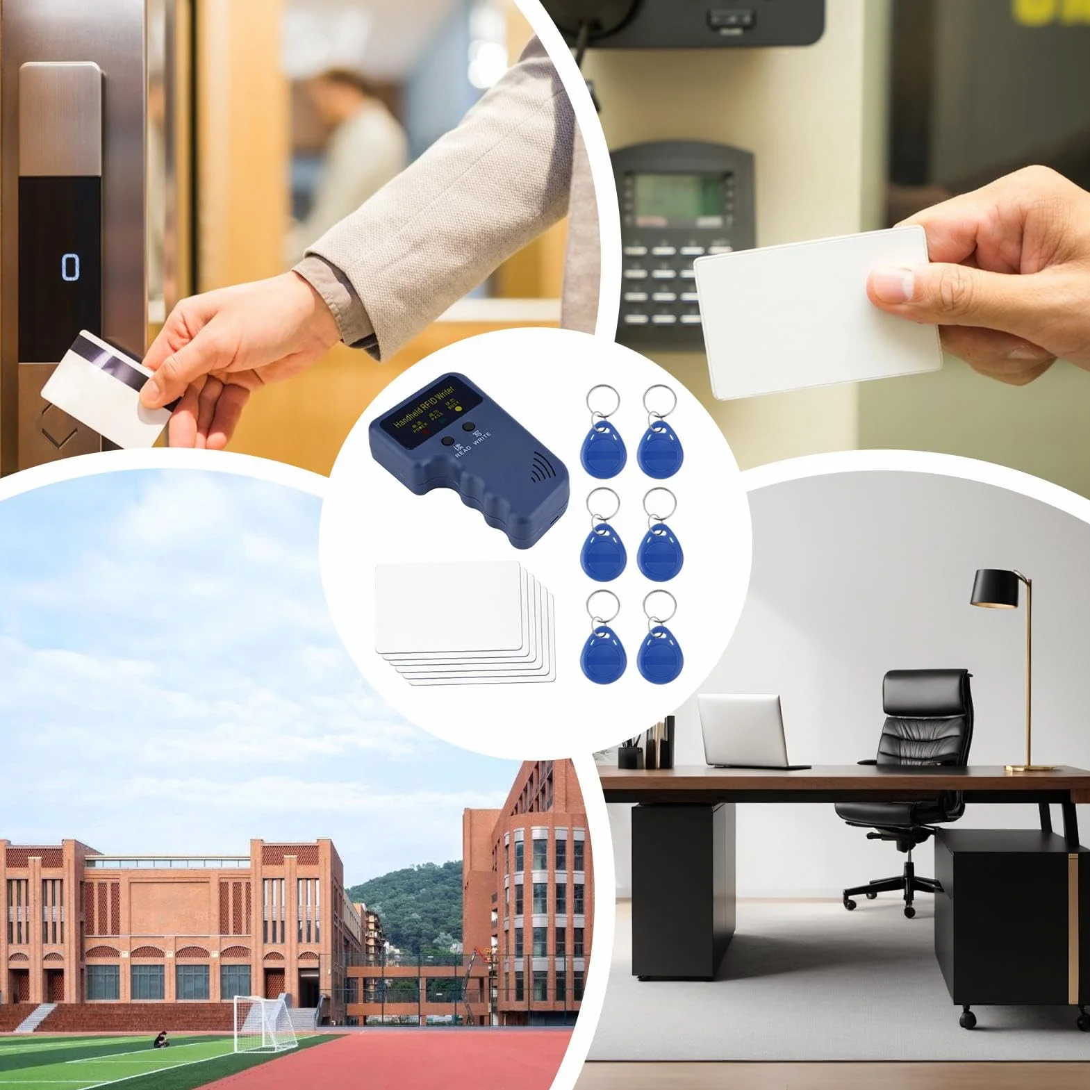 Lecteur duplicateur carte identification portable 125 kHz haute performance copieur cartes stationnement