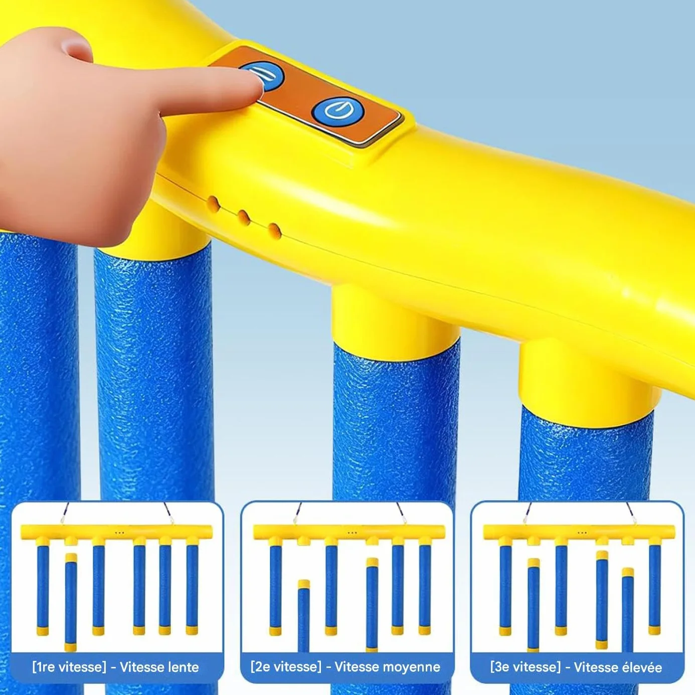 Jeu De Réflexes Bâtons de Réflexe Entraînement Sensoriel Réaction Rapide pour Adultes Intérieur