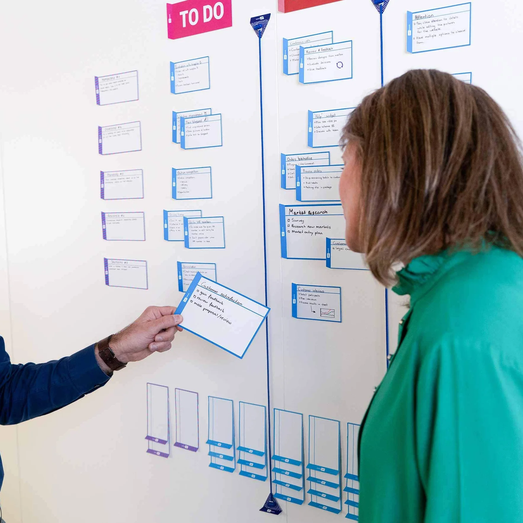 PATboard Tableau Scrum Kanban TASKcards Magnétique 8 Cartes Tâche L Jaune