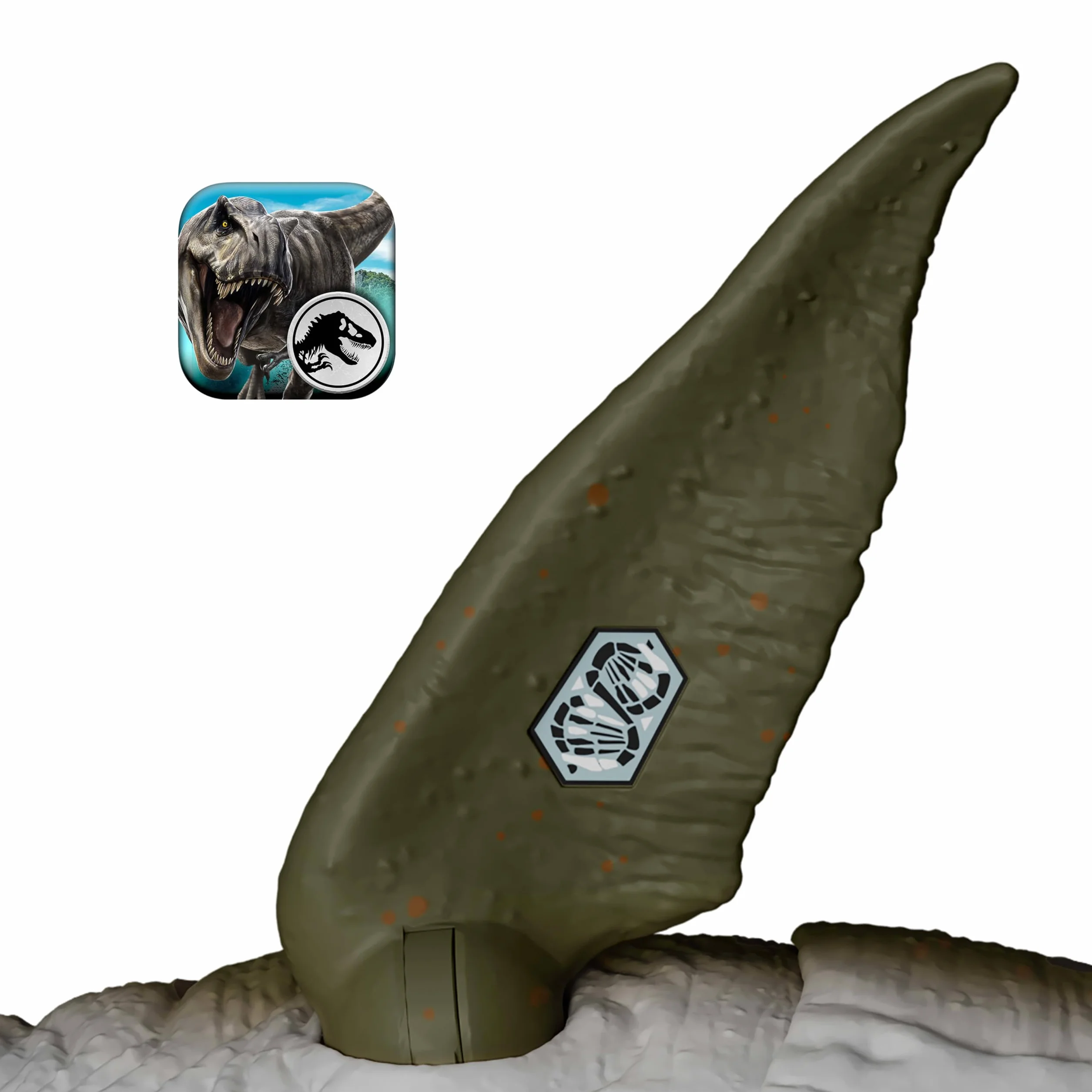 Mattel Jurassic World Figurine articulée Mosasaurus avec fonction mordre et recracher et mini-Dilophosaurus JJP80