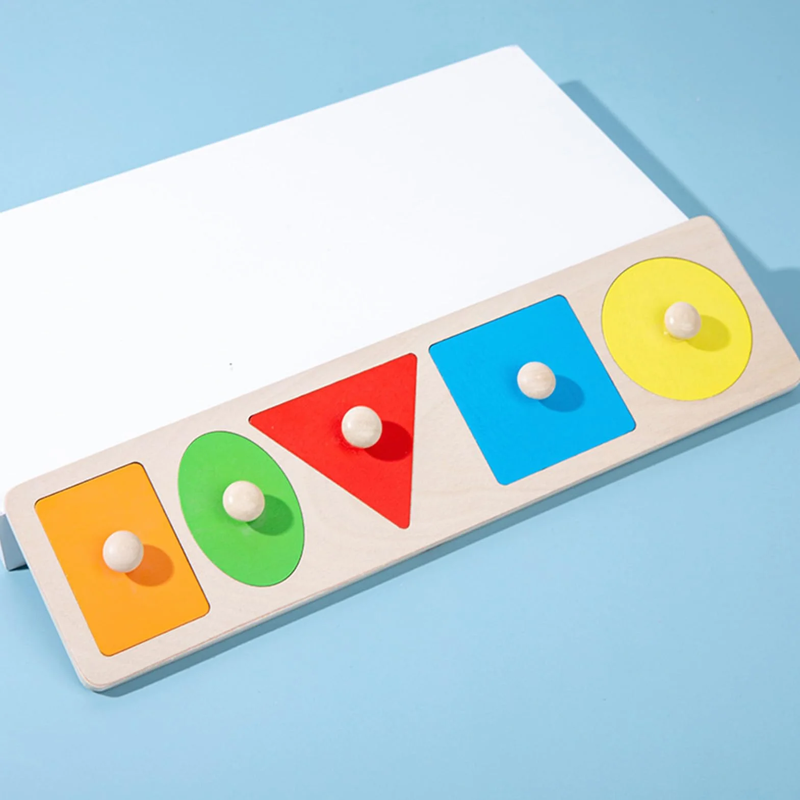 Puzzle à Formes Multiples en Bois Éducatif pour Tout-Petits