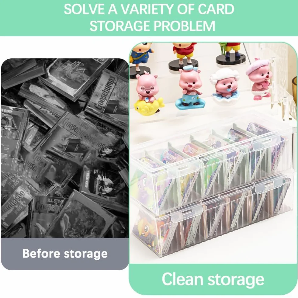 Boîte à fiches DIN A8 avec séparateurs amovibles 24 x 10 x 7 cm couvercle 600 cartes Vert