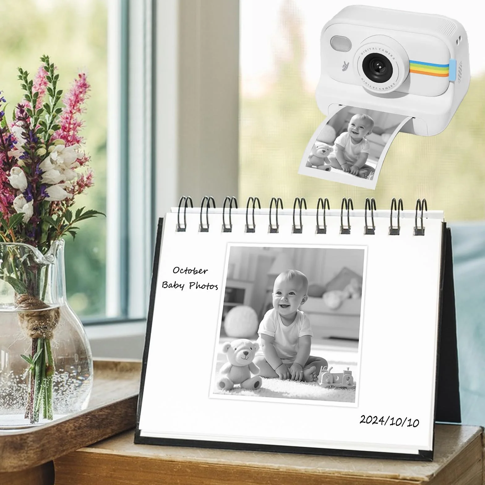 Papier thermique 57x25mm 25 Rouleaux pour Appareil Photo Enfant Imprimante Thermique