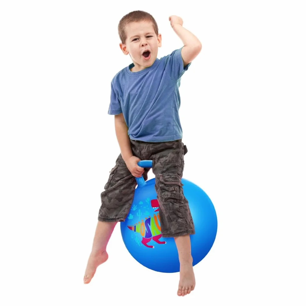 U&C Planet Ballon Sauteur 45 cm Enfant 3-8 Ans Plastique PVC épais résistant Jouet intérieur extérieur