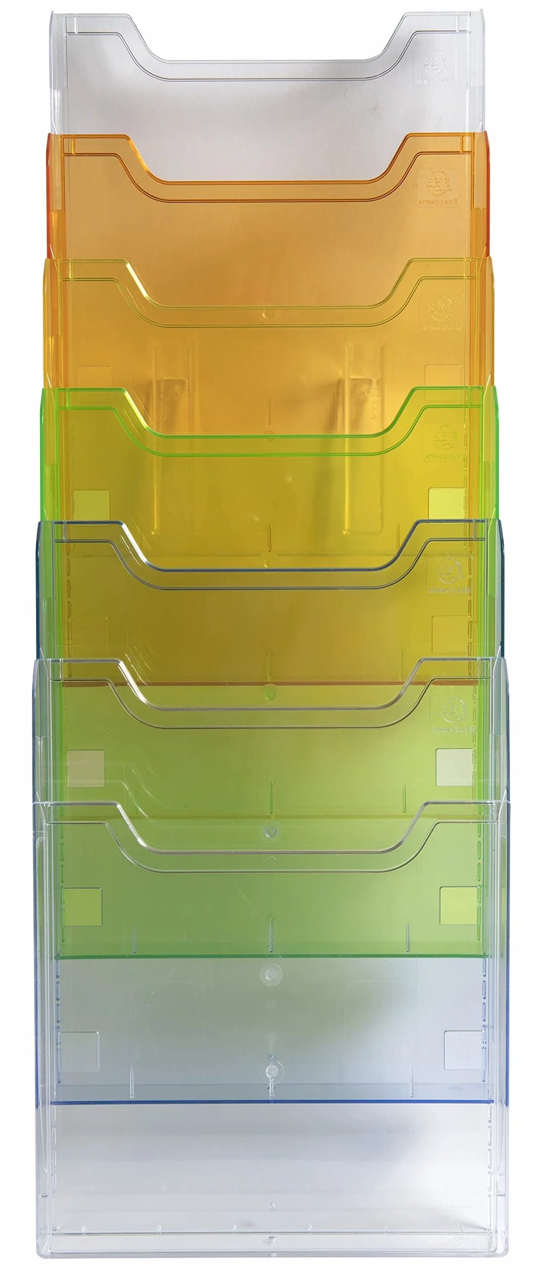 Exacompta Distributeur de Prospectus Vertical 5 Compartiments A4 Cristal