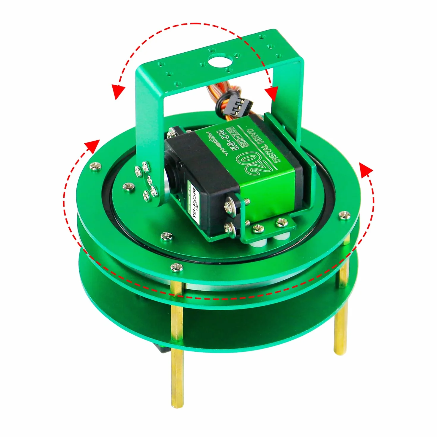 Yahboom Kit servo 2 voies robot DIY plate-forme électrique servo métal 2DOF