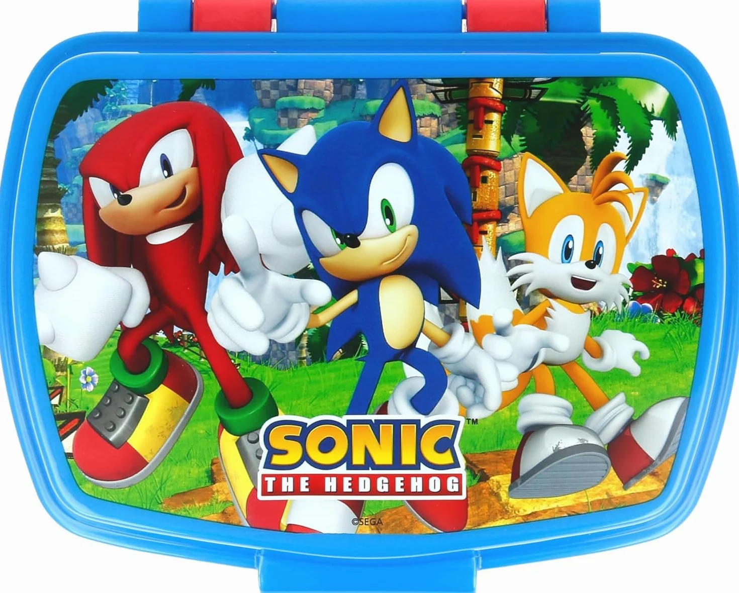 Boîte à Goûter Enfant Sonic 17x14 cm Lunch Box École Maternelle Plastique Sans BPA