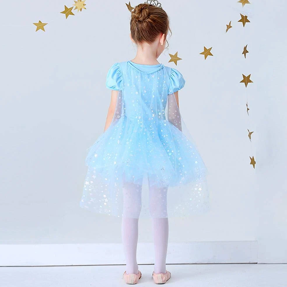 Lito Angels Robe Ballet Tutu de Princesse pour Enfants Filles, Justaucorps Danse Deguisement Costume de Ballerine, Taille 2-8 ans