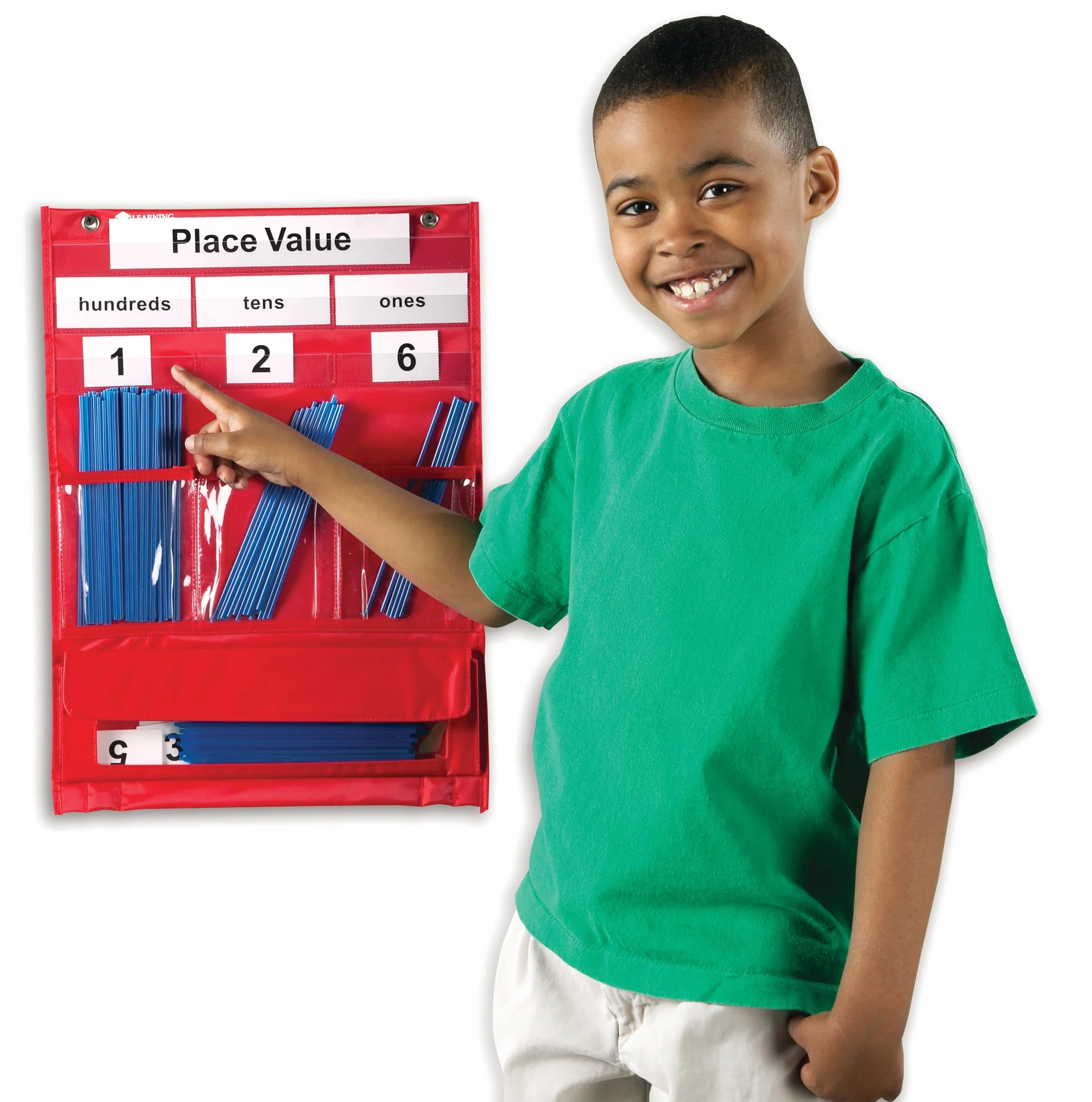 Learning Resources Tableau à Poches Valeur de Position et Calcul, Support Éducatif Mathématiques