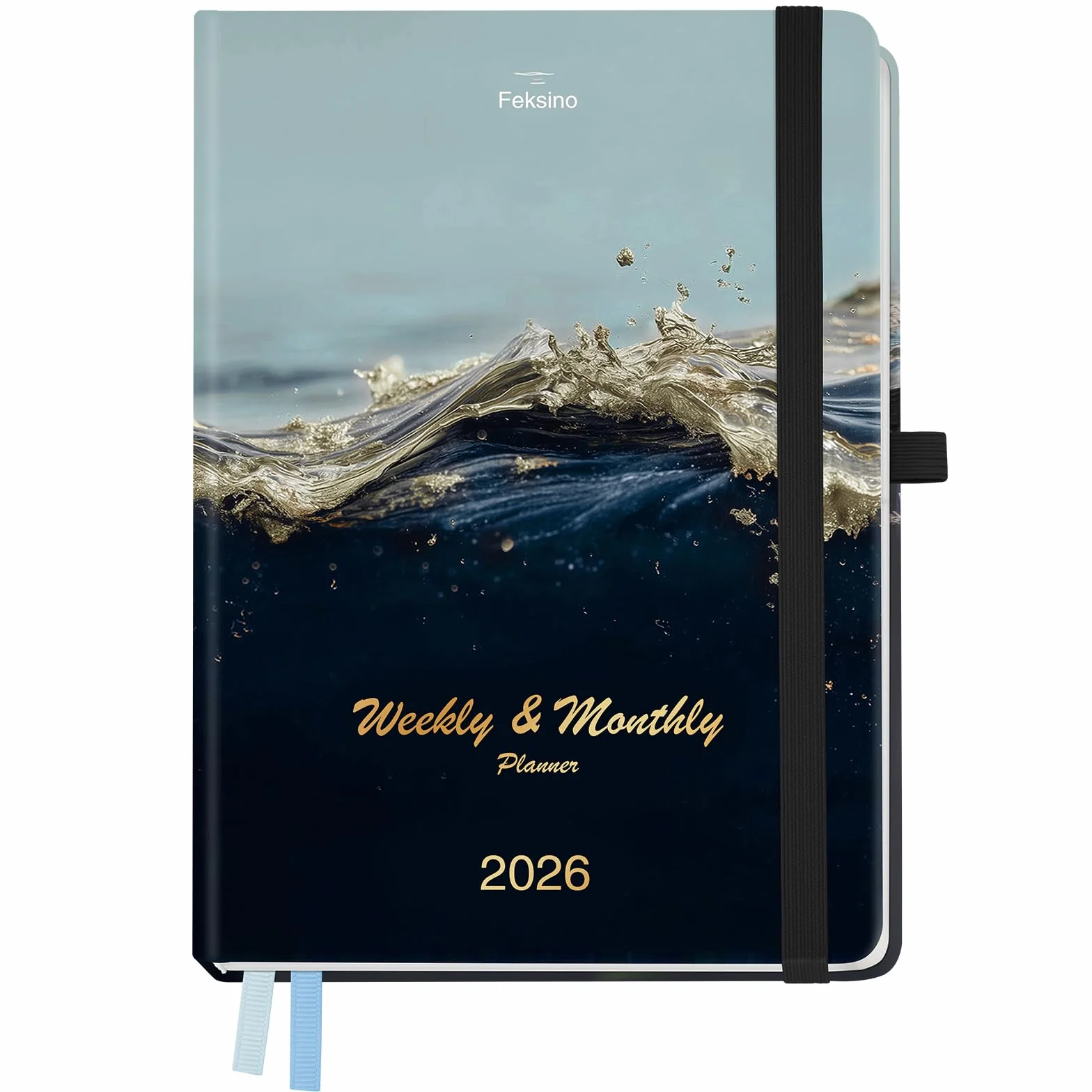 Agenda semainier 2026 A4 28,6 x 21 cm Couverture rigide 12 mois Janvier à Décembre