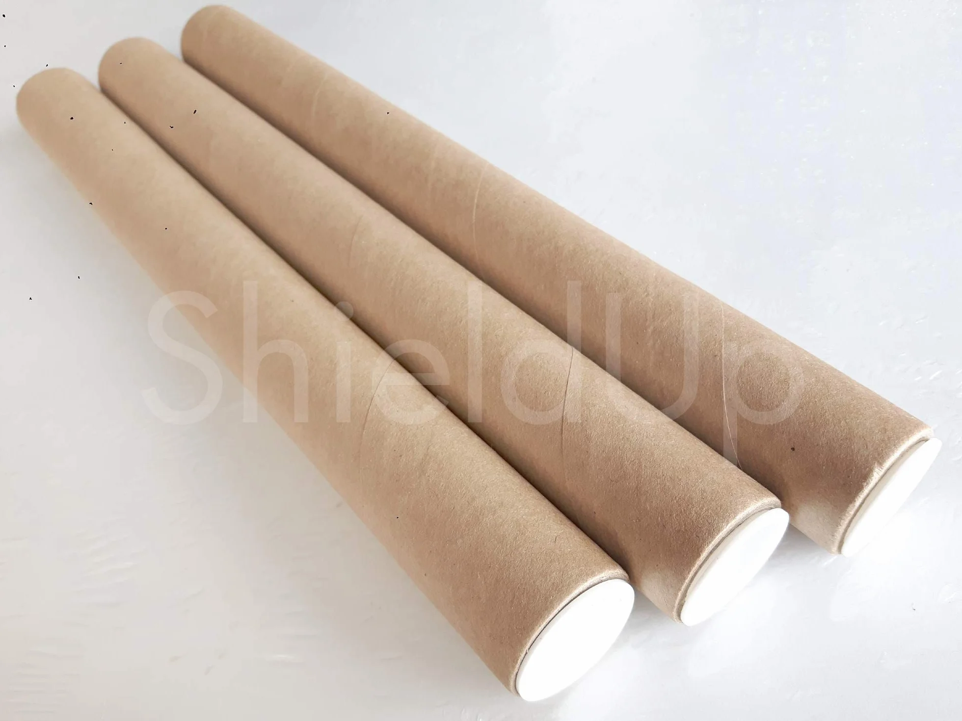 Lot de 3 Tubes postaux en carton robustes 25 mm x 300 mm