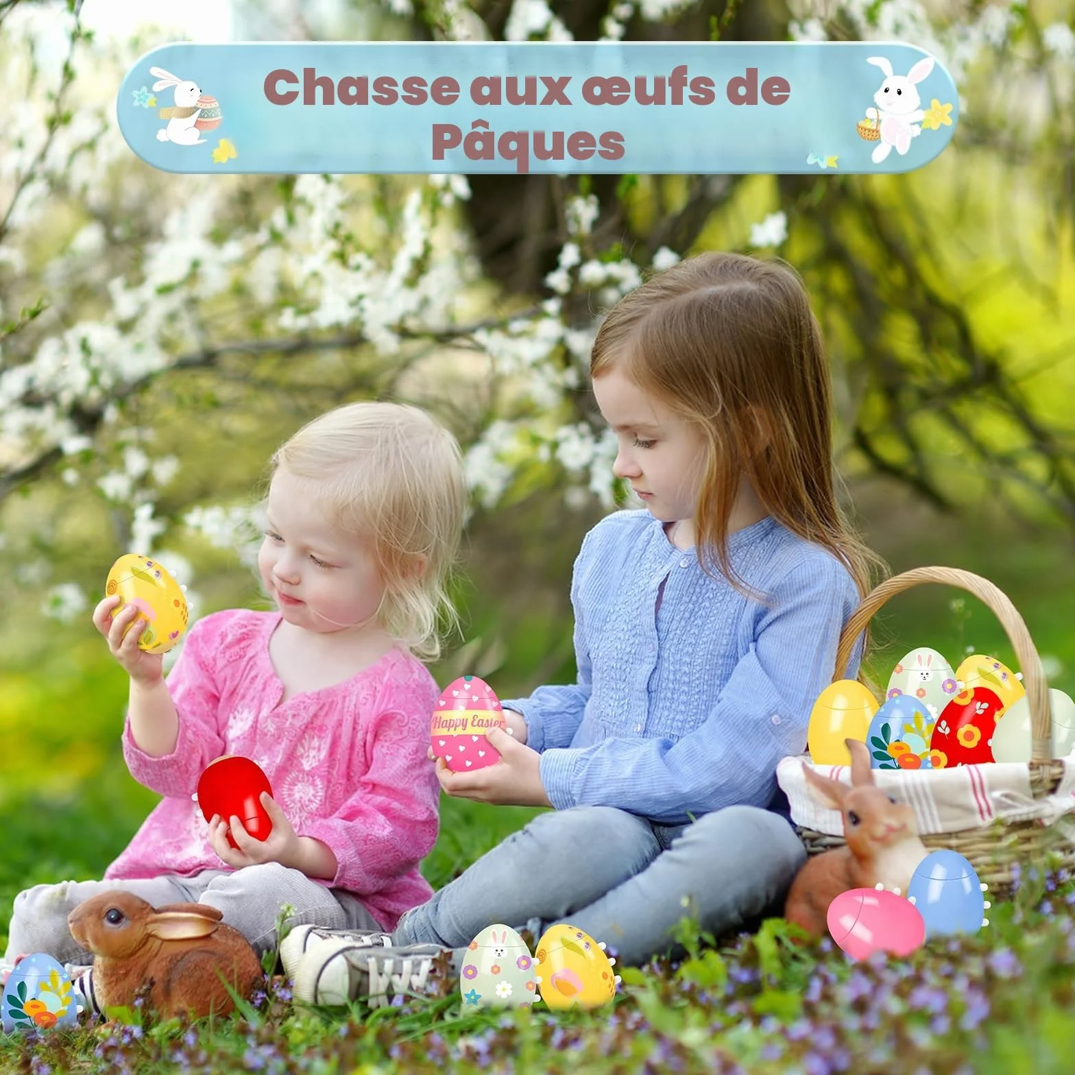 Toupies à Œufs de Pâques Jouets avec Lumières et Musique, 5 Oeufs Spinning, Cadeau Pâques Enfant 3-10 Ans
