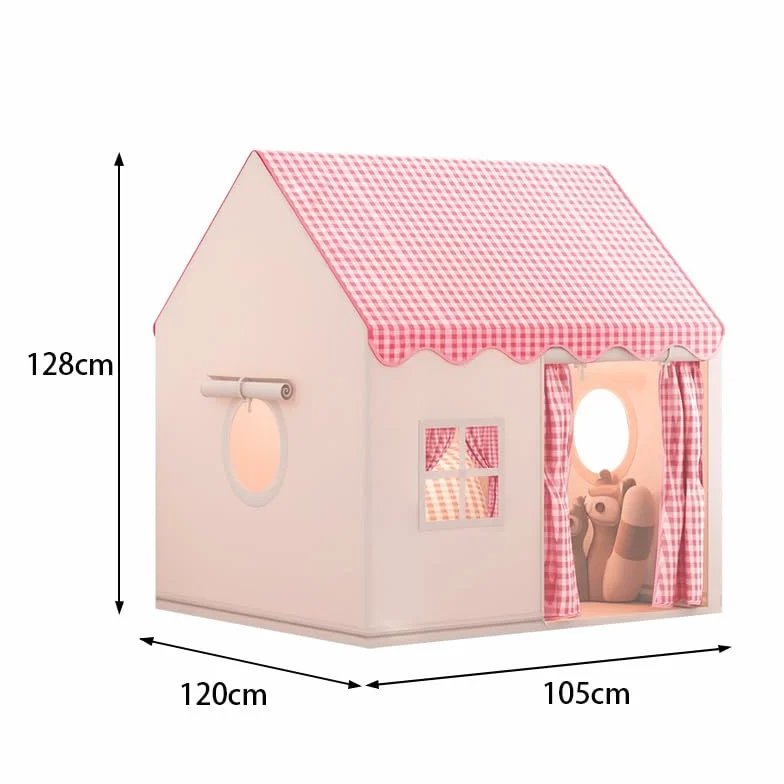 Tente de Jeu Enfants, Grande Princesse Maison de Jouets 120 x 105 x 128 cm Rose